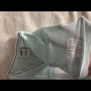 light blue T-shirt, from PINK